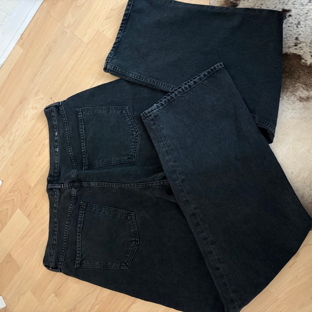 AGOLDE Fran Jeans Baggy Black Wash Size 32 - Picture 6 of 9